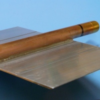 Soldering copper tube onto aluminium plate